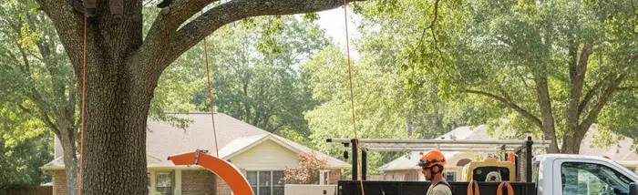 Lakeland, FL tree service team providing tree removal, trimming, and stump grinding for homeowners