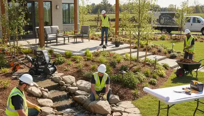 Lakeland, FL tree service team providing landscape design for Florida-friendly outdoor spaces