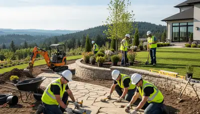 Lakeland, FL tree service team designing Florida-friendly landscapes for local properties