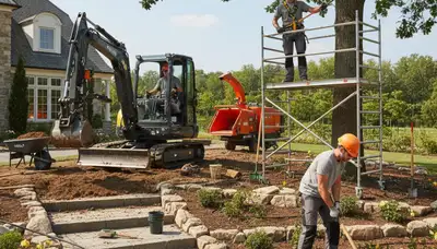 Lakeland, FL tree service crew shaping and maintaining healthy trees for local landscapes