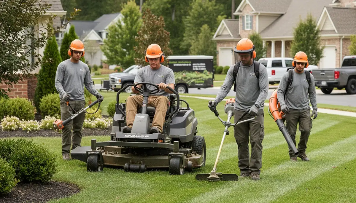 Lakeland, FL tree service team providing professional lawn care and property maintenance