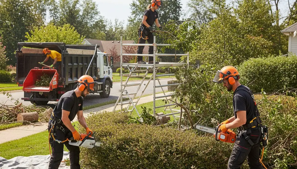 Arbor Tree Care removing shrubs in Lakeland, FL for cleaner landscape and curb appeal
