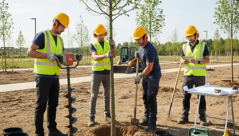 Tree planting service in Lakeland, FL for healthy landscape growth and proper tree installation