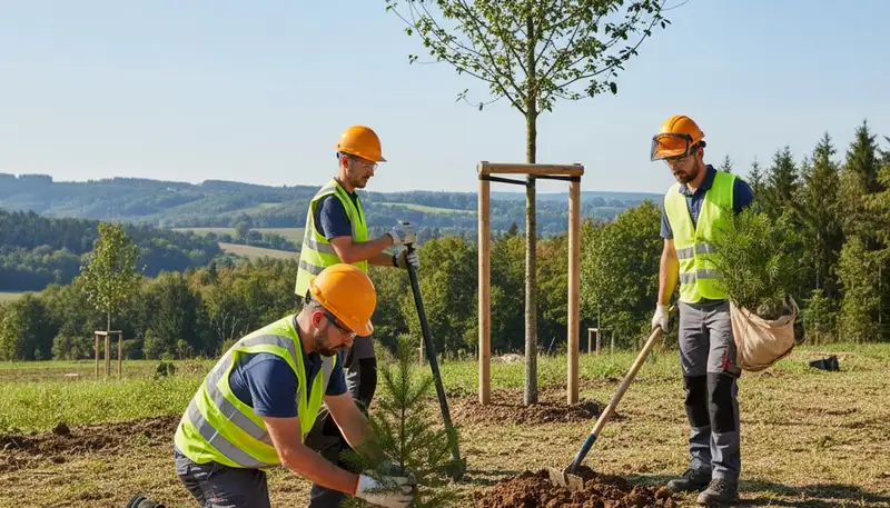 Tree planting service in Lakeland, FL for healthy landscape growth and yard improvement