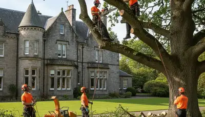 Tree service crew in Lakeland, FL providing professional tree trimming and removal services