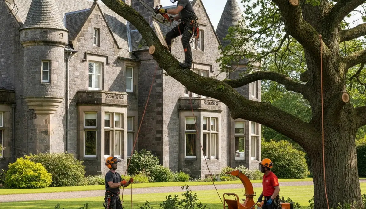 Tree service crew in Lakeland, FL providing professional tree care and removal services