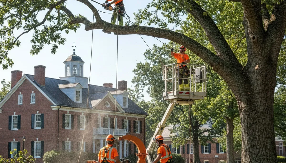 Tree service crew in Lakeland, FL providing professional tree trimming and removal