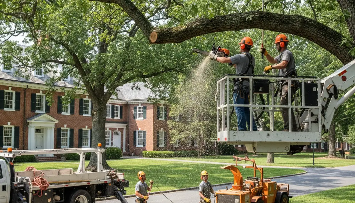 Tree service team in Lakeland, FL providing professional tree care for local homeowners