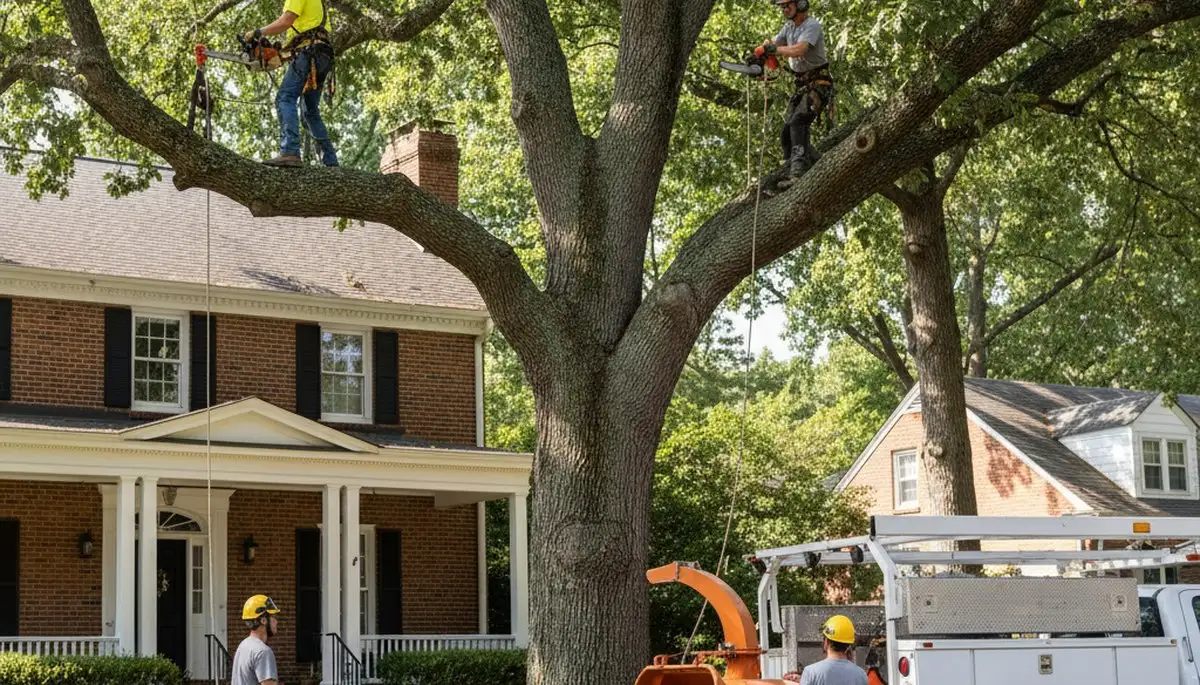 Tree service crew in Lakeland, FL providing professional tree trimming and removal services