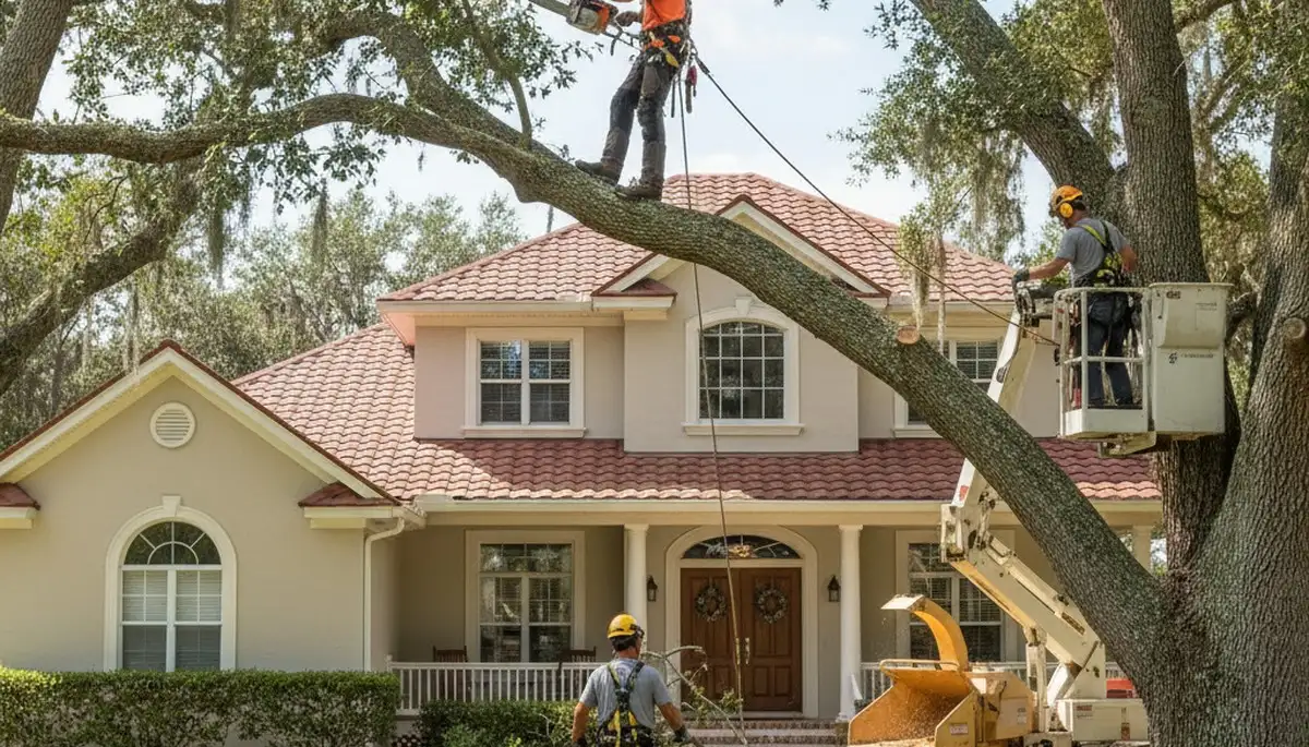 Tree service crew providing professional tree care in Lakeland, FL
