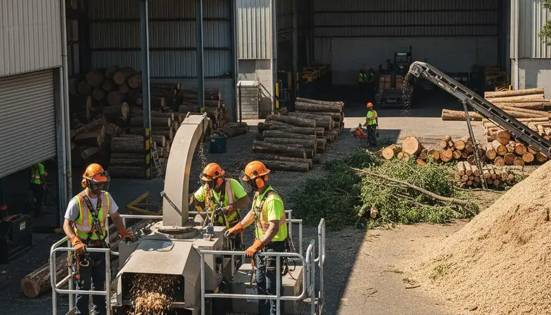Tree service crew in Lakeland, FL providing professional tree removal and trimming services