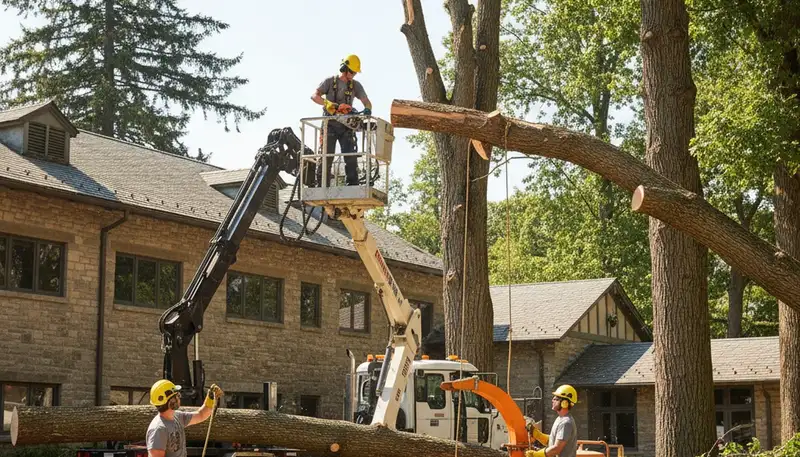 Tree service crew in Lakeland, FL providing professional tree trimming and removal services
