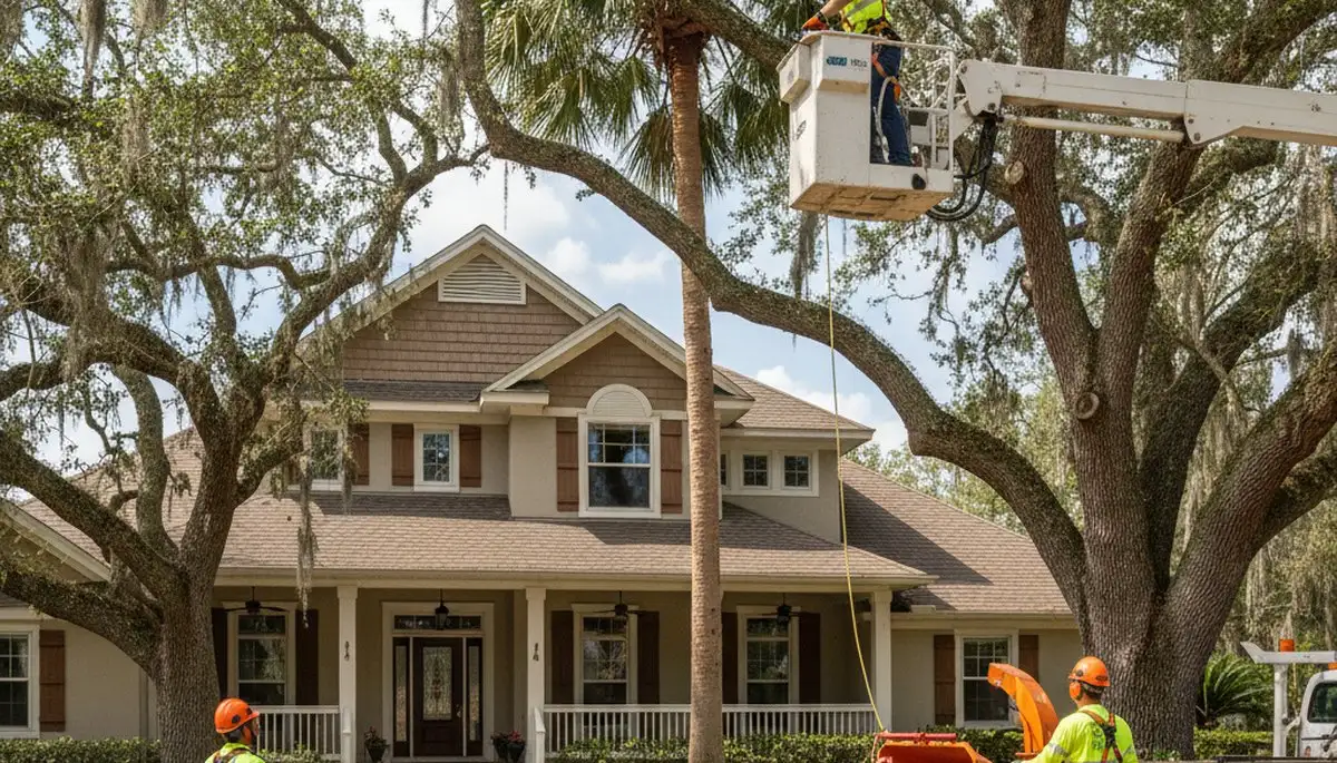 Tree service team in Lakeland, FL providing professional tree trimming and removal
