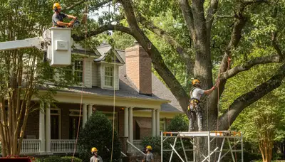 Tree service team in Lakeland, FL providing professional tree care and removal for local properties