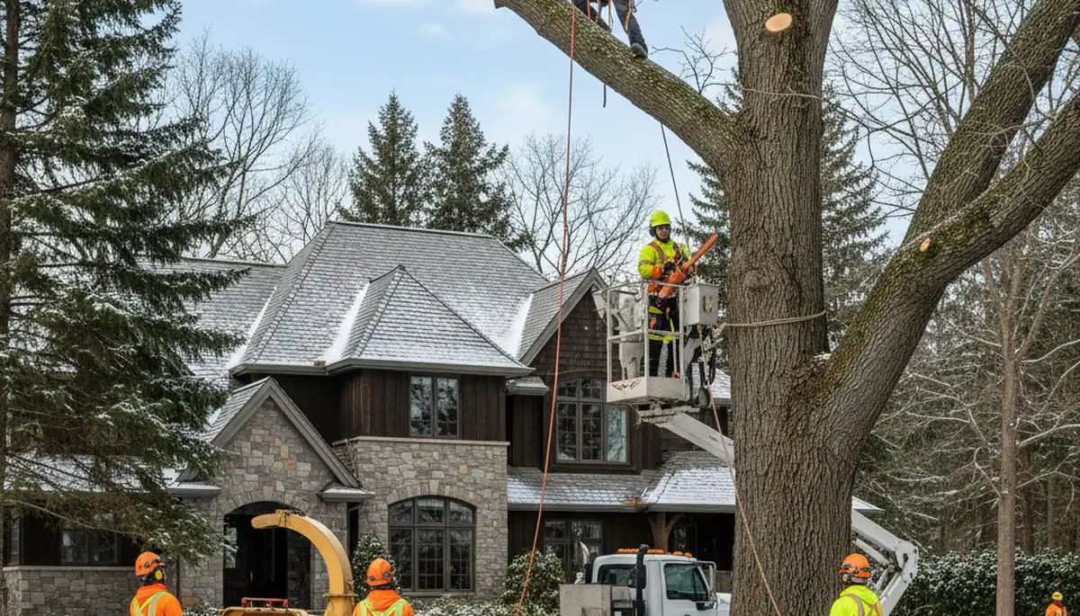 Tree service crew in Lakeland, FL providing professional tree trimming and removal services