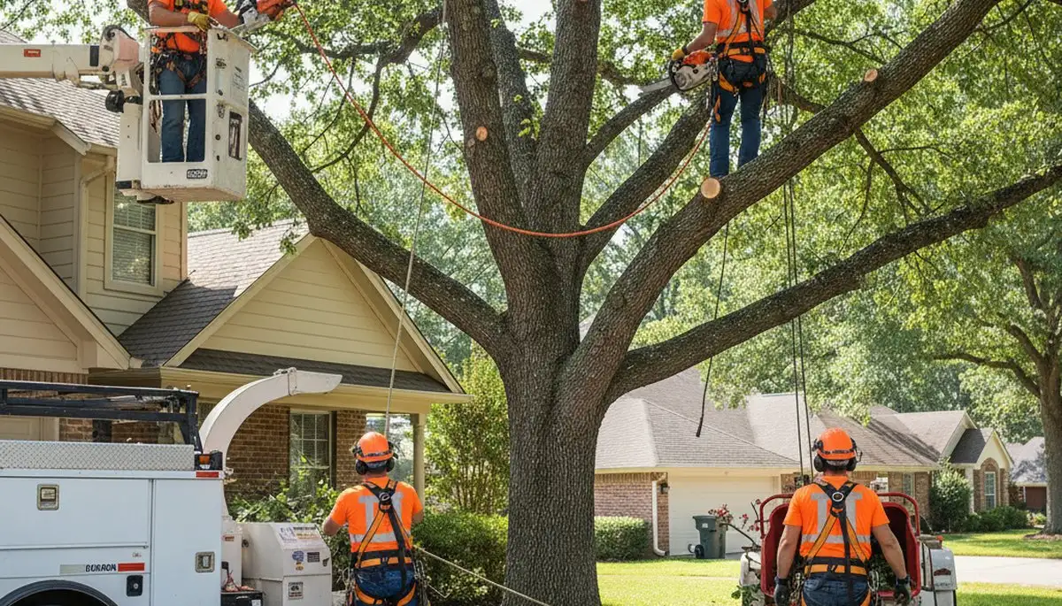 Lakeland, FL arborist trimming tree branches for safe, healthy tree care