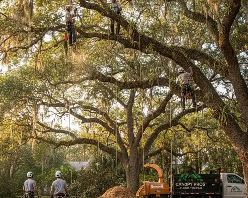 Tree trimming service for dense canopy in Lakeland, FL for safe, healthy trees